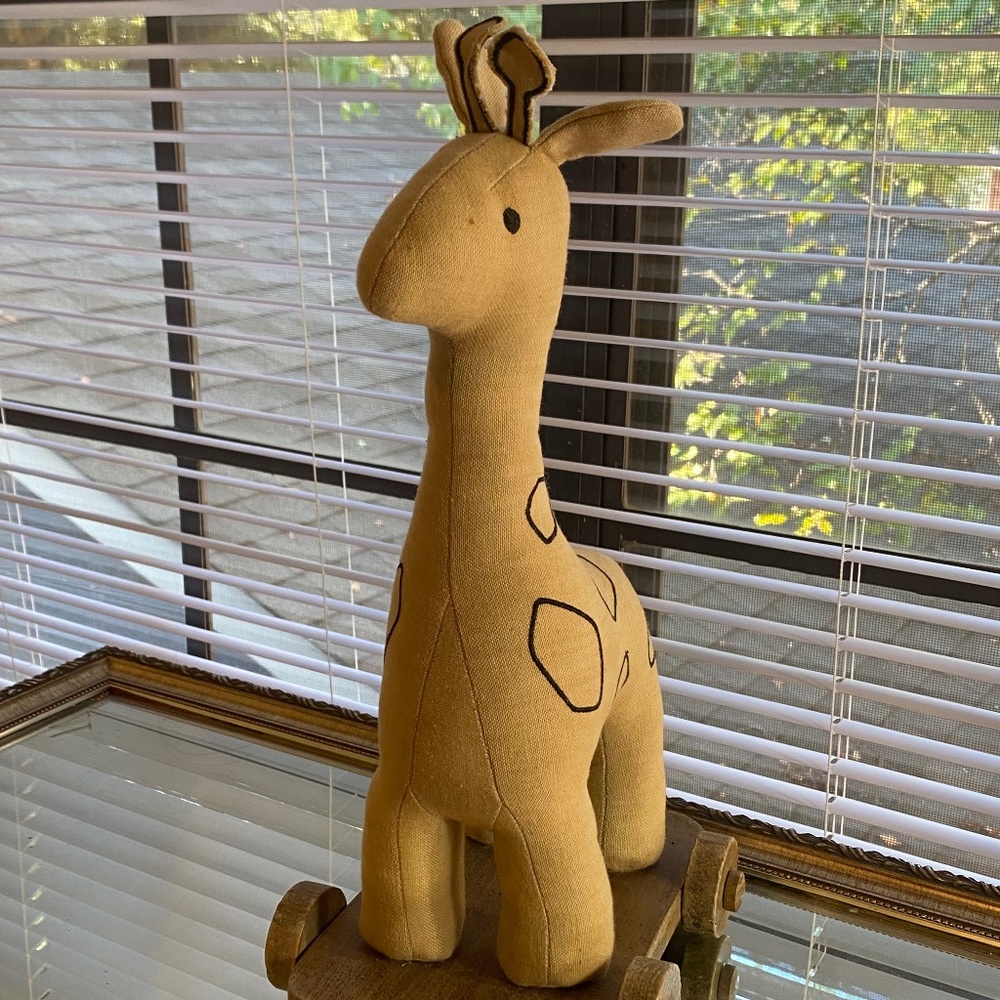 Restoration Hardware Giraffe Push and Pull Toy